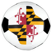 Dynamische maryland State Flag Graphic op a Voetbal (Gedraaid)