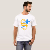 Dynamische Menselijke Beweging Logo T-shirt (Voorkant volledig)