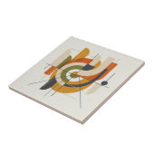 Dynamische Mid-Century Modern Abstract #2 ID1224 Tegeltje (Zijkant)