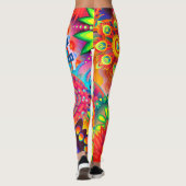 Dynamische Mode Fractal Colorful Leggings (Achterkant)