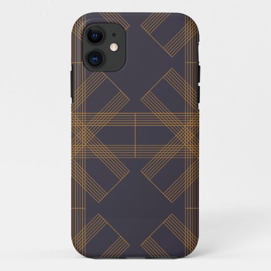 Dynamische, moderne, koele, abstracte lijnpatroonk Case-Mate iPhone case (Achterkant)