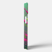 Dynamische Neon Verf Spat Telefhoesje Levendig Roz Case-Mate iPhone Case (Achterkant / Rechts)
