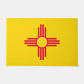 Dynamische Nieuwe Vlag van de Staat Mexico Grafisc Deurmat (Voorkant)