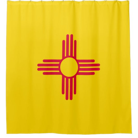 Dynamische Nieuwe Vlag van de Staat Mexico Grafisc Douchegordijn (Voorkant)