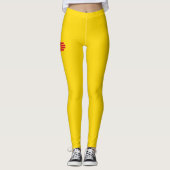 Dynamische Nieuwe Vlag van de Staat Mexico Grafisc Leggings (Voorkant)