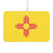 Dynamische Nieuwe Vlag van de Staat Mexico Grafisc Luchtverfrisser (Achterkant)