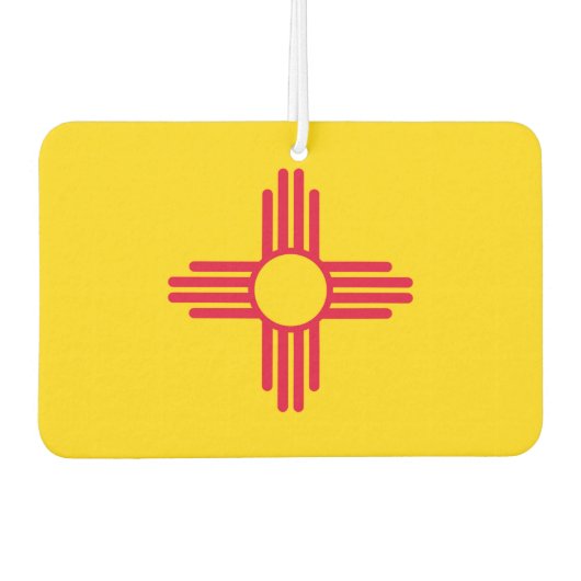 Dynamische Nieuwe Vlag van de Staat Mexico Grafisc Luchtverfrisser (Voorkant)