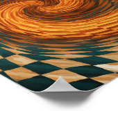 Dynamische optische illusiekunst poster (Hoek)