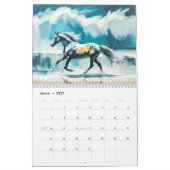 Dynamische paarden – Moderne kunstalkender Kalender (Mar 2027)