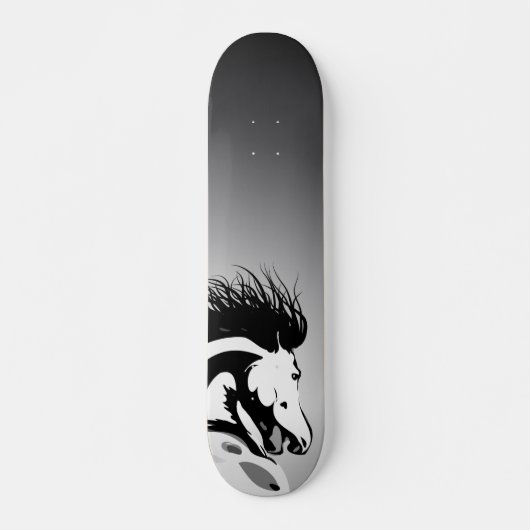 dynamische paardenafbeelding skateboard (Voorkant)