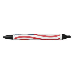 Dynamische Patriottische Golfbalpen - Elegant USA Zwarte Inkt Pen