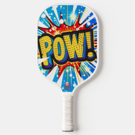 Dynamische 'POW' Comic-Style Pickleball Paddle