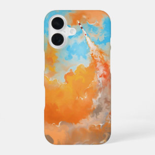 Dynamische raketlancering_iphone hoes iPhone 16 hoesje
