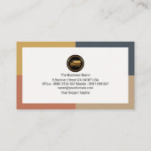 Dynamische rechthoekgrens Globale Logistiek Visitekaartje (Achterkant)