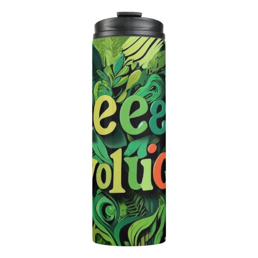 "Dynamische reflecties van de Natuur" Thermosbeker (Voorkant)