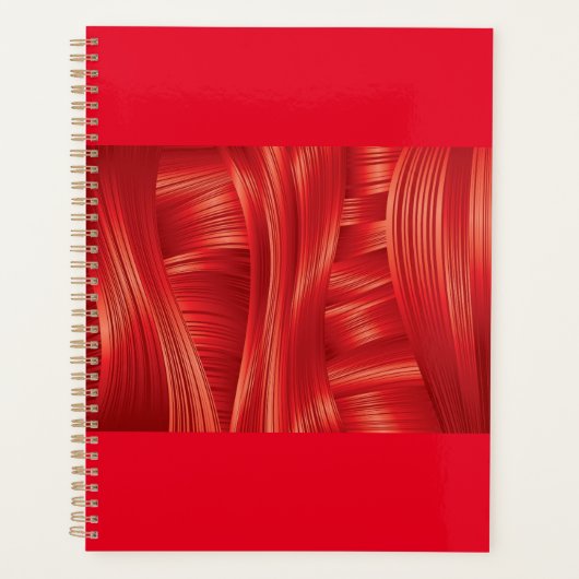 Dynamische rode spierstructuur Abstract. Planner (Voorkant)