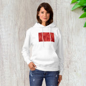 Dynamische rode spiertextuur Abstract Hoodie