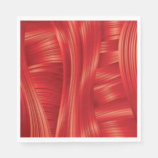Dynamische rode spiertextuur Abstract Servet (Voorkant)