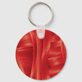 Dynamische rode spiertextuur Abstract Sleutelhanger (Voorkant)