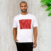 Dynamische rode spiertextuur Abstract T-shirt