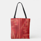 Dynamische rode spiertextuur Abstract Tote Bag (Achterkant)