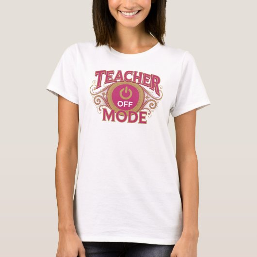 Dynamische Rode TEACH MODE OFF Grafische T-shirt (Voorkant)
