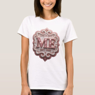 Dynamische Roze ABSTRACTE KUNST Artistiek Motief T-shirt