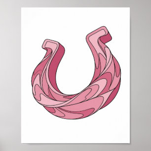 Dynamische Roze ABSTRACTE KUNST Grafisch ontwerp Poster