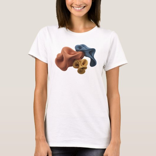 Dynamische Roze ABSTRACTE KUNST Grafische T-shirt (Voorkant)