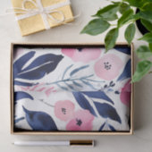 Dynamische Roze en Navy Waterverf Tissuepapier (Geschenk)
