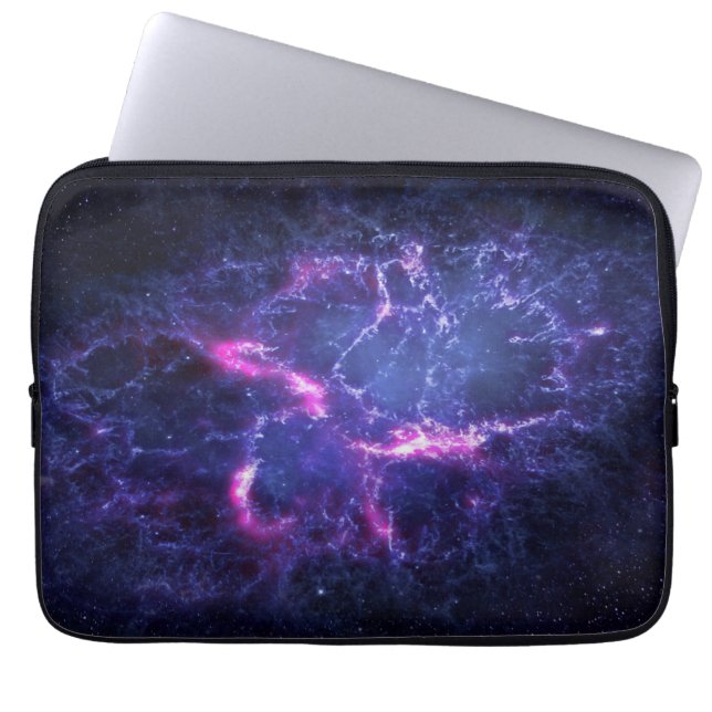 Dynamische ruimte nevel kosmisch beeld laptop sleeve (Voorkant)