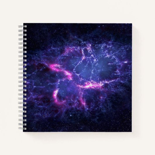 Dynamische ruimte nevel kosmisch beeld notitieboek (Voorkant)