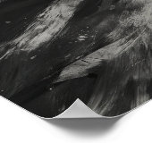 Dynamische Samurai Jack in zwart-wit Poster (Hoek)