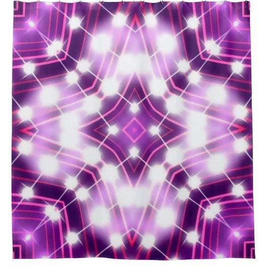 Dynamische schijnwerpers achtergrond textuur douchegordijn (Voorkant)