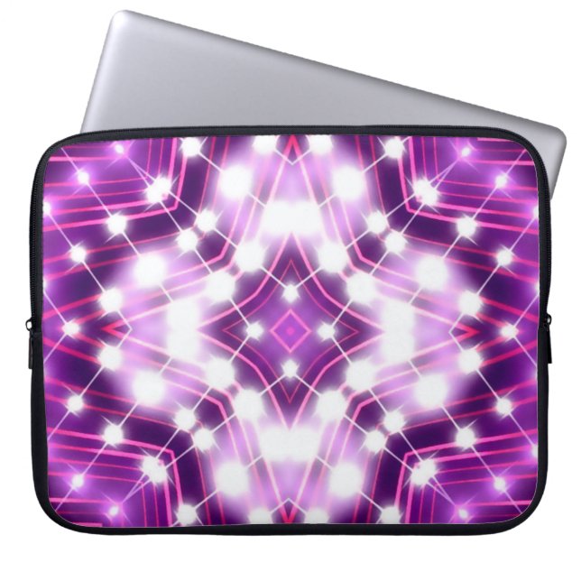 Dynamische schijnwerpers achtergrond textuur laptop sleeve (Voorkant)