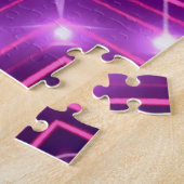 Dynamische schijnwerpers achtergrond textuur legpuzzel (Zijkant)