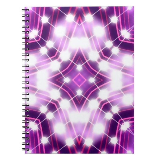 Dynamische schijnwerpers achtergrond textuur notitieboek (Voorkant)