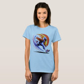 Dynamische Snelheidsrenner - Futuristische Actie G T-shirt (Voorkant volledig)