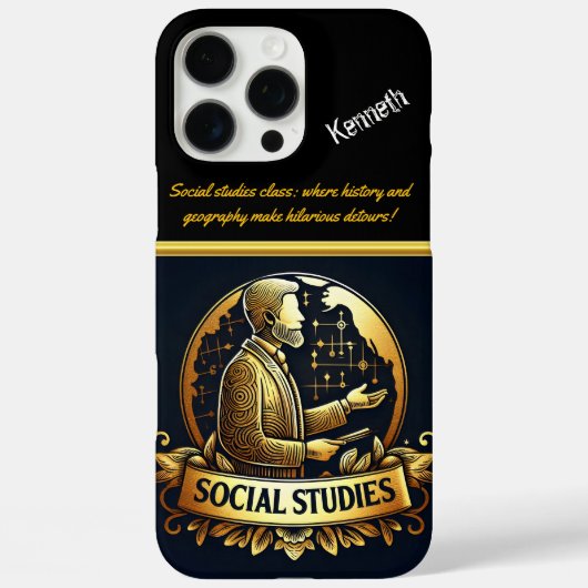 Dynamische Sociale Studies Leraar Inspireert Case-Mate iPhone Case (Achterkant)
