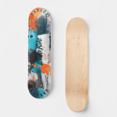 Dynamische spatten - Leef om te rijden Abstract Persoonlijk Skateboard (Voorkant)