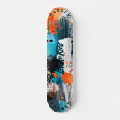 Dynamische spatten - Leef om te rijden Abstract Persoonlijk Skateboard (Voorkant)