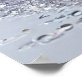 Dynamische splash van water poster (Hoek)