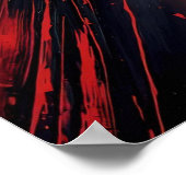 Dynamische Splatter – Abstract expressionist W Poster (Hoek)