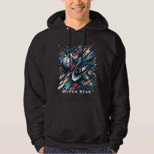 Dynamische sportpassie, hoodie-bold, actie