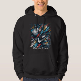 Dynamische sportpassie, hoodie-bold, actie hoodie