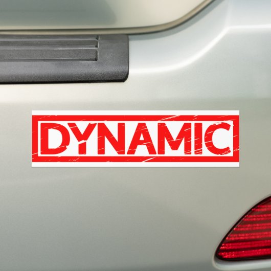 Dynamische stempel bumpersticker (Op auto)