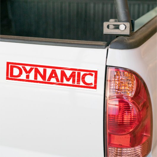 Dynamische stempel bumpersticker (Op Truck)