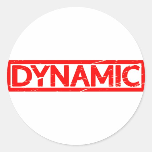 Dynamische stempel ronde sticker (Voorkant)