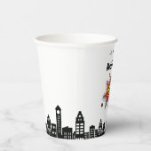 Dynamische Superheld 1e Verjaardag Papieren Bekers (Rechts)