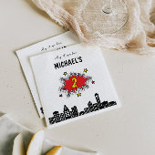 Dynamische Superhero 2e Verjaardag Servet